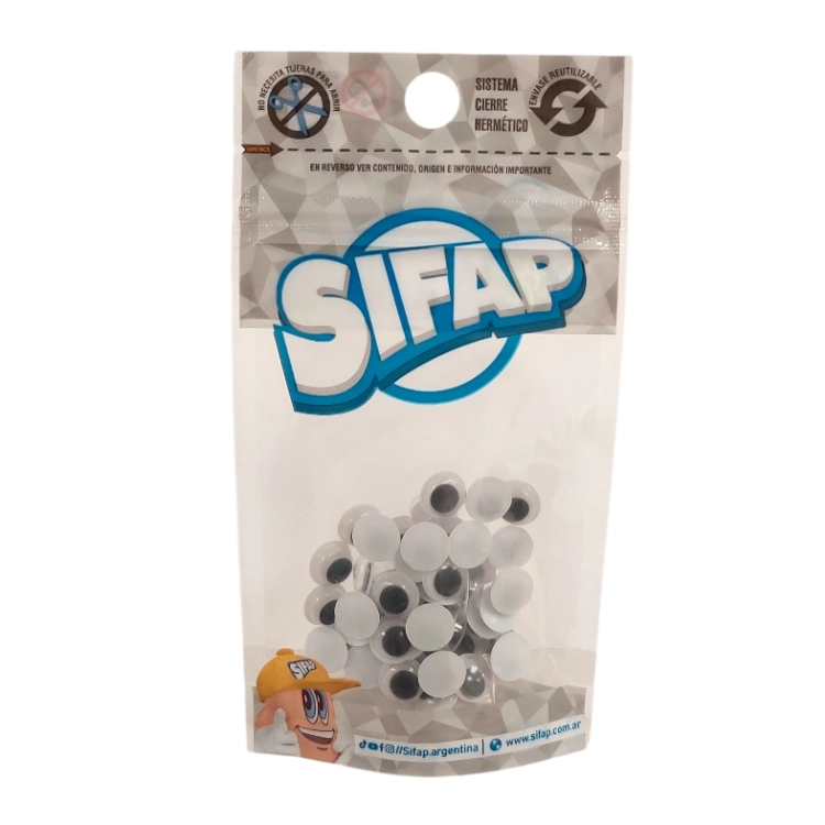 Set de Ojos Moviles Sifap Chicos 50 unidades Art.20201